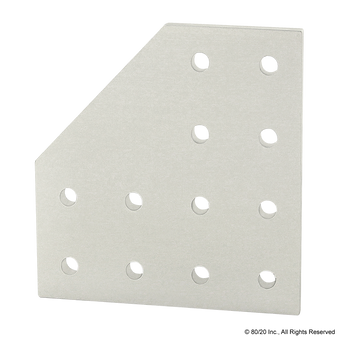 4128 | 10 Series 12 Hole - 90 Degree Angled Flat Plate - Image 1