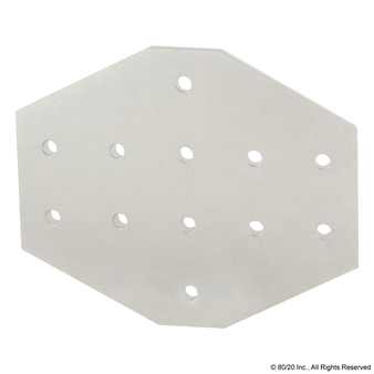 4360 | 15 Series 12 Hole - Cross Flat Plate - Image 1