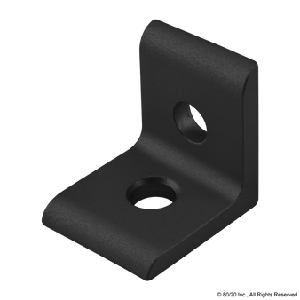 25-4119-Black | 25 Series 2 Hole - Inside Corner Bracket - Image 1