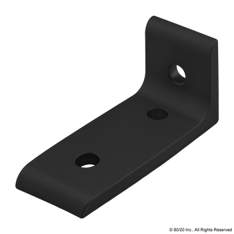 4376-Black | 15 Series & Ready Tube 3 Hole - Inside Corner Bracket - Image 1