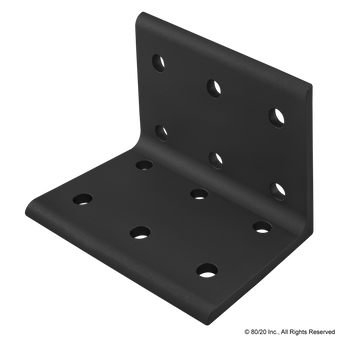 4416-Black | 15 Series 12 Hole - Wide Inside Corner Bracket - Image 1