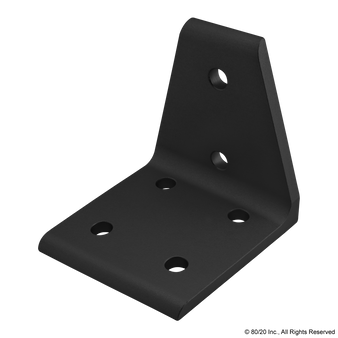 4311-Black | 15 Series 6 Hole - Center Inside Corner Bracket - Image 1