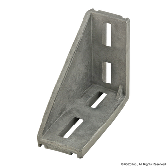 14086 | 45 Series 4 Hole - Inside Corner Bracket with Single Support - Image 1