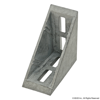 14100 | 15, 40 Series 4 Hole - Inside Corner Bracket with Dual Support - Image 1