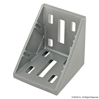 14089 | 30 Series 8 Hole - 57mm Inside Corner Bracket with Dual Support - Image 1