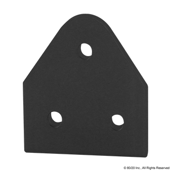 4372-Black | 15 Series 3 Hole - Triangular Pivot Plate - Image 1
