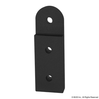 4390-Black | 15 Series 3 Hole - Recessed Straight Pivot Plate - Image 1