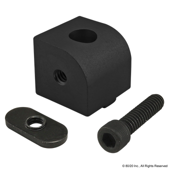 4001-Black | 10 Series 0 Degree Structural Right Angle Pivot Nub - Image 1