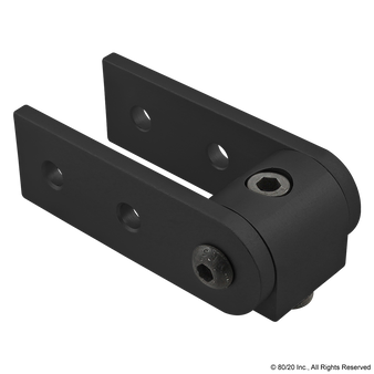 4198-Black | 10 Series 90 Degree Standard Structural Pivot Assembly with Dual Straight Arms - Image 1