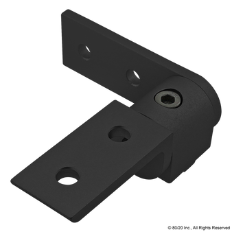4157-Black | 10 Series 0 Degree Standard Structural Pivot Assembly with Straight and "L" Arm - Image 1