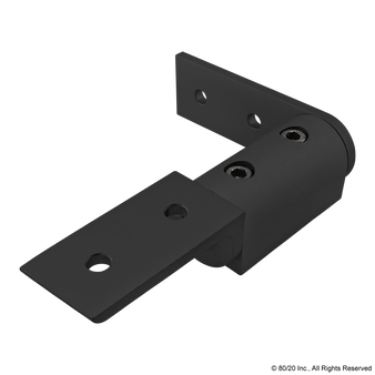 4359-Black | 15 Series Universal Standard Structural Pivot Assembly with Straight and "L" Arm - Image 1