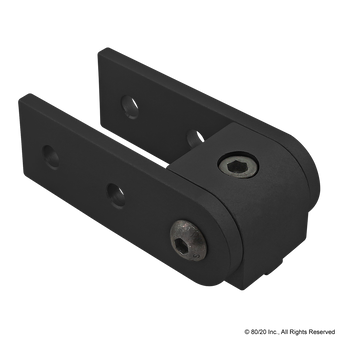 4004-Black | 10 Series 0 Degree Right Angle Structural Pivot Assembly with Dual Straight Arms - Image 1