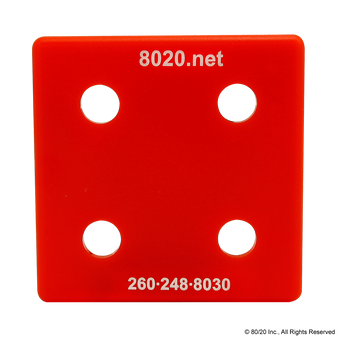 2028RED | 10 Series End Cap with Push-In Fastener - Image 1