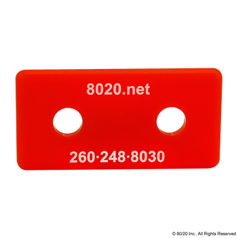 2045RED | 15 Series End Cap with Push-In Fastener - Image 1