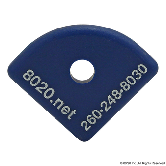 2035BLU | 15 Series End Cap with Push-In Fastener - Image 1