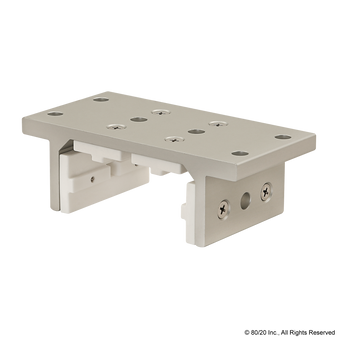 6523 | 15 Series 4 Slot Mount - Double Flange Short Standard Linear Bearing with Brake Holes - Image 1