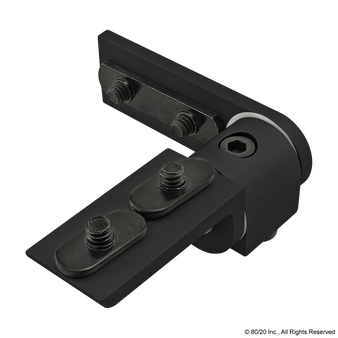 4162-Black | 10 Series Standard 90 Degree Dynamic Pivot Assembly with Straight and "L" Arm - Image 1