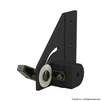 4347-Black | 15 Series 90 Degree Right Hand Pivot Bracket Assembly with "T" Handle - Image 1