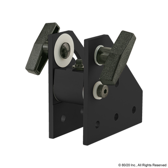 4130-Black | 10 Series 90 Degree Double Pivot Bracket Assembly with "T" Handles - Image 1