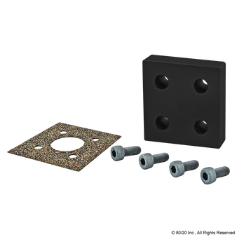 40-2350-Black | 40 Series 4-Hole Pressure Manifold Stopper Plate - Image 1