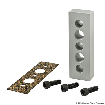 2162 | 15 Series 5-Hole Rectangular Pressure Manifold Feed Plate - Image 1