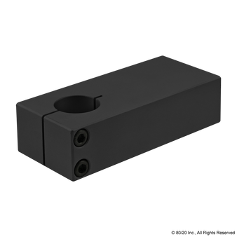 5400-Black | 10 Series 1" Single Shaft Blank Stanchion Mounting Plate - Image 1