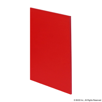 2619 | Expanded PVC Panel: .236" Thick, Red - Image 1