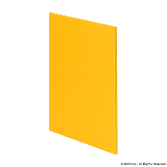 65-2632 | Expanded PVC Panel: 3mm Thick, Yellow - Image 1