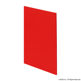 2668 | HDPE Panel: .220 - .236" Thick, Red - Image 1