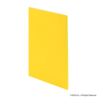 2662-T | Polyvinyl Chloride (PVC) Acrylic Panel: .187" Thick, Textured, Yellow - Image 1
