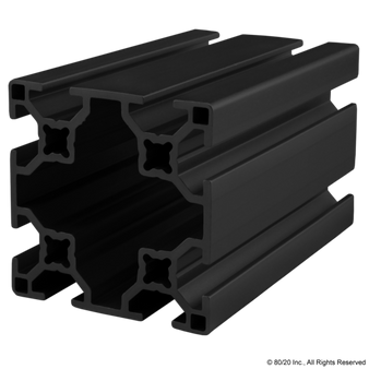 30-6060-Black-FB | T Slotted Aluminum Profiles | CPI Automation - Image 1