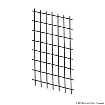 65-2472 | Thermoplastic Coated Wire Mesh Panel: 5.30mm Thick, Black - Image 1