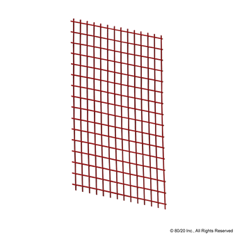 2462 | Wire Mesh Panel: .137" Thick, Red - Image 1