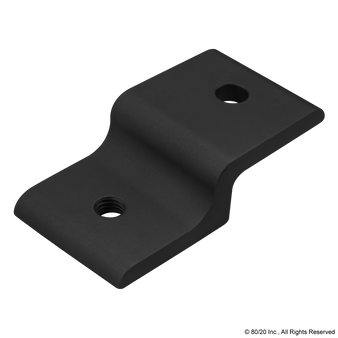 40-2434-Black | 40 Series Single Arm Narrow Panel Retainer - Image 1