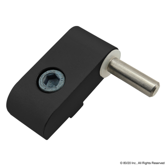 40-2093-Black | 40 Series Standard Lift-Off Hinge - Right Hand with Single Long Pin - Image 1