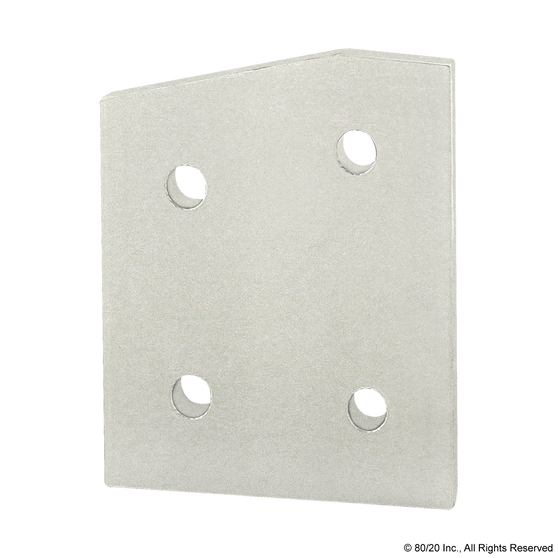 40-4316 | 40 Series 4 Hole - 15 Degree Angled Flat Plate - Image 1