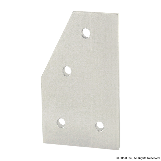 40-4361 | 40 Series 4 Hole - 60 Degree Angled Flat Plate - Image 1