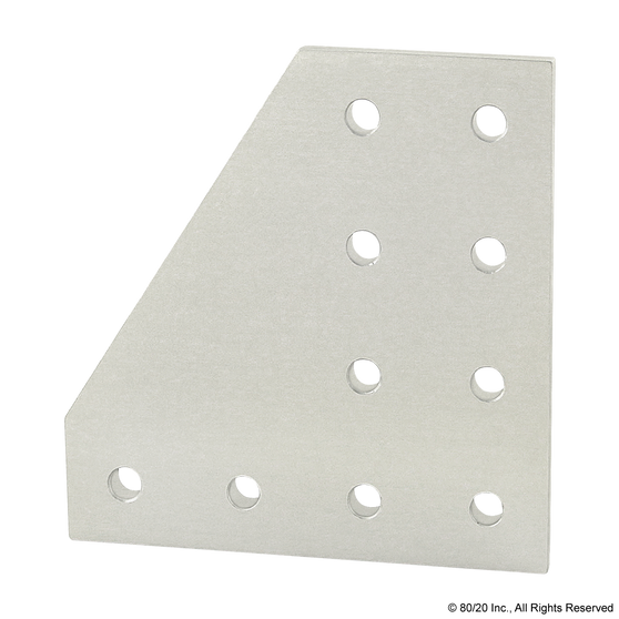 4127 | 10 Series 10 Hole - 90 Degree Angled Flat Plate - Image 1