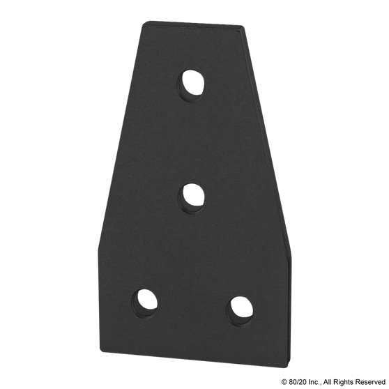 4141-Black | 10 Series 4 Hole - Tee Flat Plate - Image 1