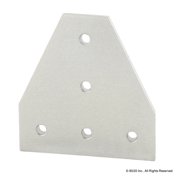 40-4340 | 40 Series 5 Hole - Tee Flat Plate - Image 1