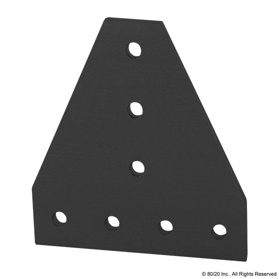 4112-Black | 10 Series 7 Hole - Tee Flat Plate - Image 1