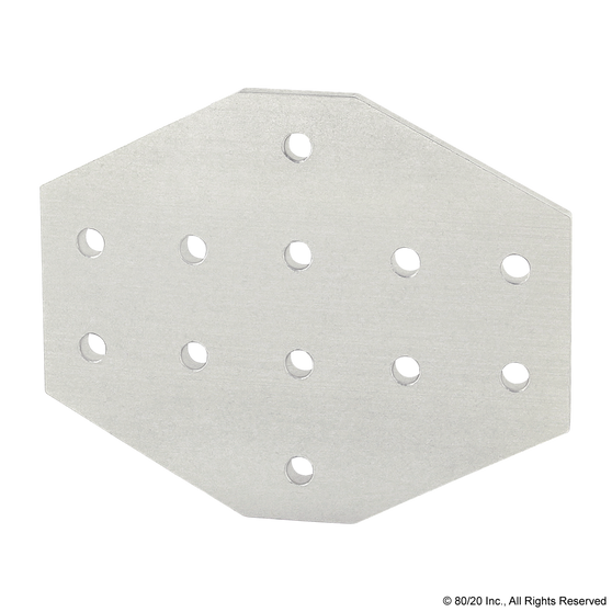 4160 | 10 Series 12 Hole - Cross Flat Plate - Image 1