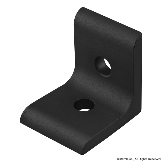 45-4302-Black | 45 Series 2 Hole - Inside Corner Bracket - Image 1