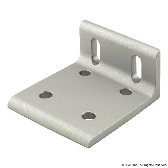 40-4285 | 40 Series 6 Hole - Wide 2x4 Slotted Inside Corner Bracket - Image 1