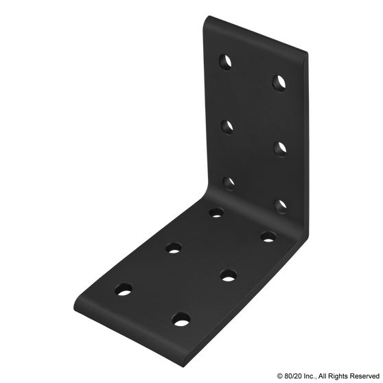 4414-Black | 15 Series 12 Hole - Tall Inside Corner Bracket - Image 1