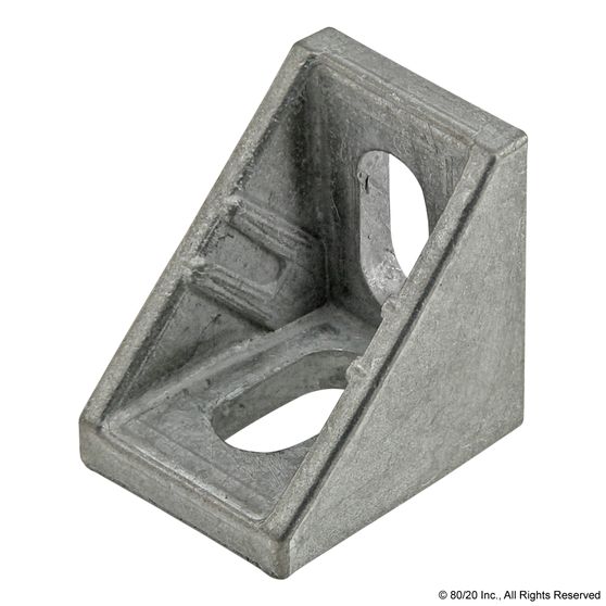 14053 | 20 Series 2 Hole - 20mm Slotted Inside Corner Bracket with Dual Support - Image 1