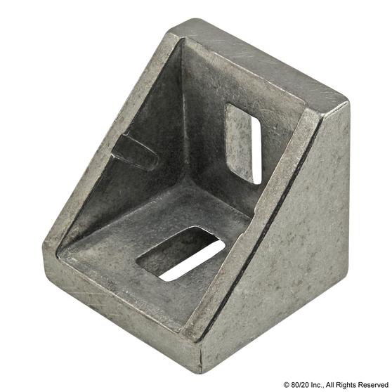 14073 | 30 Series 2 Hole - 27mm Slotted Inside Corner Bracket with Dual Support - Image 1