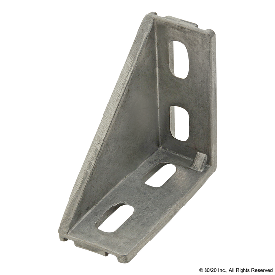 14057 | 20 Series 4 Hole - Inside Corner Bracket with Single Support - Image 1