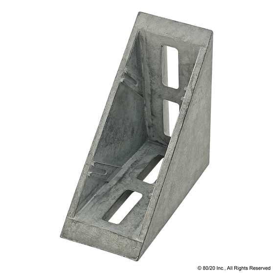 14100 | 15, 40 Series 4 Hole - Inside Corner Bracket with Dual Support - Image 1