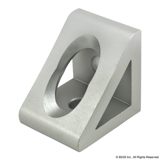 45-4332 | 45 Series 2 Hole - Gusseted Inside Corner Bracket - Image 1